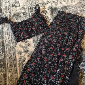 Amuse society Black and White Polka Dot Pattern